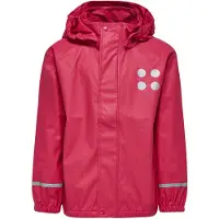 LEGO - Kid's Jamaica 101 Rain Jacket - Regenjas 140, rood/roze