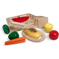 Melissa & Doug Houten snijdbaar speeleten | Fantasiespel | Houten speelgoed voor Kinderen | Geweldig Cadeau voor meisjes en jongens | Van 3 jaar