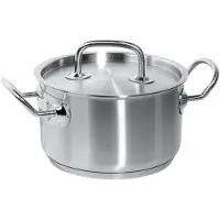 Hendi Kookpan RVS Ø20cm 3,5L Inductie Zilver zilver RVS Pan