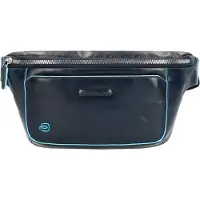 Piquadro Schoudertas blauw