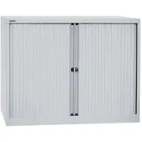 Bisley EuroTambour Roldeurkast Staal 1 Plank Afsluitbaar 1.200 x 430 x 1.030 mm Grijs