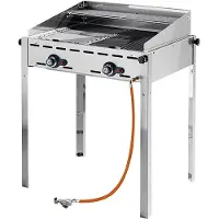 Hendi Green Fire Profiline Gasbarbecue 2 branders