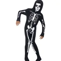 Smiffys Kostuum - Skeleton - Zwart/Wit - - 4-6 jaar (104-116) - Verkleedkleren