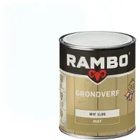 Rambo Grondverf Hout Buiten Wit 750 ML