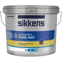 Sikkens Alphacryl Pure Mat SF | Matte Muurverf 5 LTR - Wit