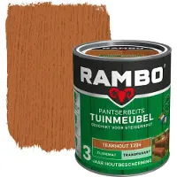 Rambo Pantserbeits Tuinmeubel Zijdeglans Transparant Teakhout 1204 750 ML