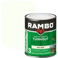 Rambo Pantserbeits Tuinhout zijdeglans dekkend RAL9010 750 ml