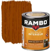 Rambo pantserlak interieur transparant zijdeglans warm walnoot 750 ml