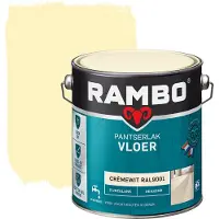 Rambo pantserlak vloer acryl dekkend zijdeglans cremewit 2,5 liter