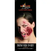 Partychimp applicatie ge?nfecteerde wang Halloween latex rood