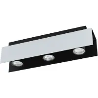 Eglo 97396 Viserba Plafondarmatuur Staal Wit/Zwart - 3 x GU10 5W