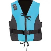 Besto Dinghy Zipper zwemvest aqua/zwart