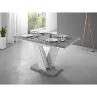 Meubella Eetkamertafel Moris - Wit - Betonlook