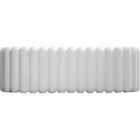 DBKD Mist bloempot ovaal White