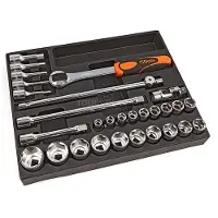 Beta Harde voorgevormde inzetbakken met assortiment gereedschap T80 - 024240080