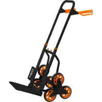 Neo Tools Serie - Opvouwbare Traptransportwagen - 150kg Capaciteit - Telescoopgreep - Zes Wielen