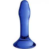 Chrystalino Star Blue - Glazen Butt Plug