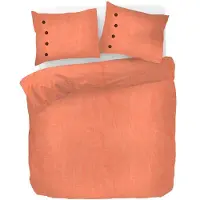 Kayori Dekbedovertrek Sari Oranje Katoen-260 x 200 / 220 cm | Extra Breed