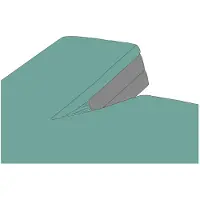Kayori Split Topper Hoeslaken Shizu Groen (Percal)-160 x 200 cm