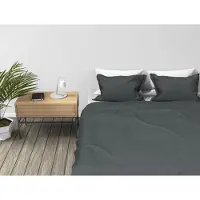Kayori Dekbedovertrek Nikko Antracite Linnen-140 x 200 / 220 cm | 1-Persoons