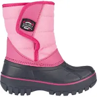 Winter-Grip Snowboot Junior Mountain Kid Antraciet Roze Fuchsia-Schoenmaat 23 - 24