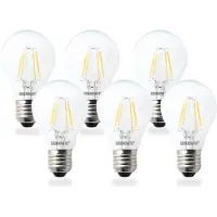 Groenovatie E27 LED Filament lamp 6W Warm Wit Dimbaar 6-Pack