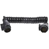 Pricenet spiraalkabel PVC 13 polig zwart 3,5 meter