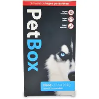 PetBox hond tegen vlooien, teken, wormen Hond - 10 tot 20 kg