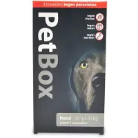 PetBox hond tegen vlooien, teken, wormen Hond - 20 tot 40 kg