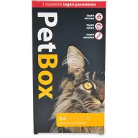 PetBox Kat Vlo. Teek & Worm - Anti vlo - teek- worm - 2-12 Kg Medium