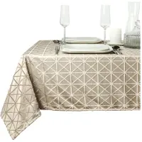 Unique living Sierle tafelkleed 140x200cm taupe