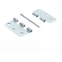 Axa Scharnier 1105 - Rondhoek - 76x76x2mm - Topcoat - 100 stuks