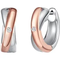 Rafaela Donata Oorbellen rose-goud / zilver / transparant
