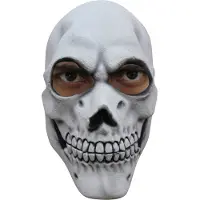 WAYS TOYS Partychimp Gezichtsmasker Simple Skull Pvc Wit Onze-size