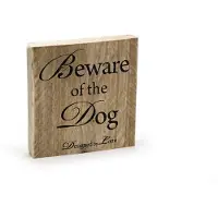 Designed By Lotte hout beware of the dog19,5x19,5