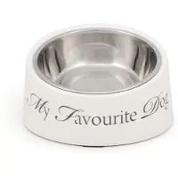 Designed By Lotte Mela eetbak my fav dog wit 18