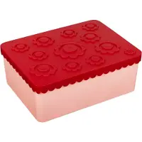 Blafre Brooddoos bloemen rood-roze -