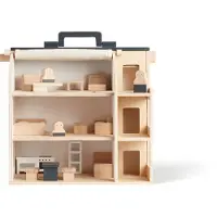 Kids Concept Poppenhuis - Hout - 34x39x19 cm - Aiden - - OneSize - Poppenhuizen
