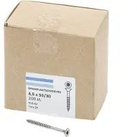 Hoenderdaal Spaanplaatschroef Rvs-A2 Platkop deeldraad Torx TX20 4.5X50/30 | 200 stuks - 0206.30.33901