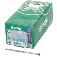 Spax 0197000601203 R 88091 Senkkopf T-STAR TG Verzonken houtschroef 6 mm 120 mm T-STAR plus RVS A2 100 stuk(s)