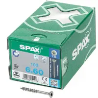 Spax 0197000600603 R 88091 Senkkopf T-STAR TG Verzonken houtschroef 6 mm 60 mm T-STAR plus RVS A2 100 stuk(s)
