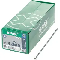 Spax Spaanplaatschroef platverzonken kop verzinkt T-Star T30 deeldraad 6.0 x 240mm