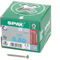 Spax 0207000500503 R 88093 Ruko m.Spitze/T-STAR VG Bolkop houtschroef 5 mm 50 mm T-STAR plus RVS A2 100 stuk(s)