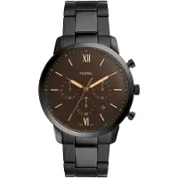 Fossil Analoog horloge 'Neutra Chrono' bruin / zwart