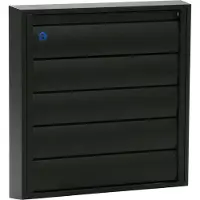 Renson opbouw dampkaprooster Aluminium 210X210mm Zwart
