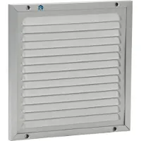 Renson opbouw schoepenrooster met kader 200x200mm Natuur