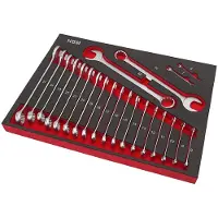 Toolsidee HBM Professionele 22 Delige Ring - Steeksleutelset Foam Inlay
