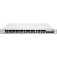 Cisco Meraki MS225-48LP, beheerde switch, L2, Gigabit Ethernet (10/100/1000), Power over Ethernet (PoE), geschikt voor montage in een rack, 1U