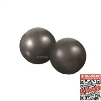 Gymstick Yoga Ballen - 2 x 1 kg - Zwart