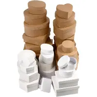 Packlinq Dozen, afm 6,5-18 cm, bruin, wit, 30stuks